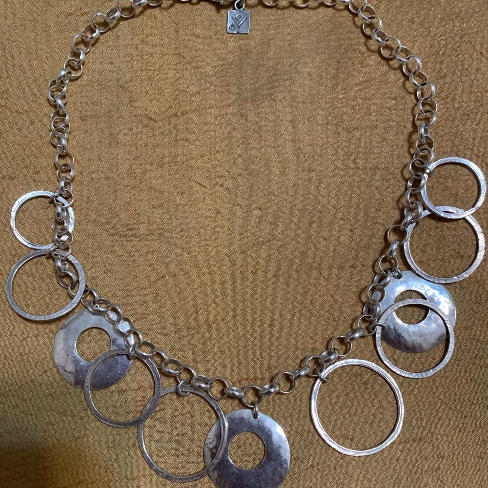 Silpada Sterling silver circles necklace